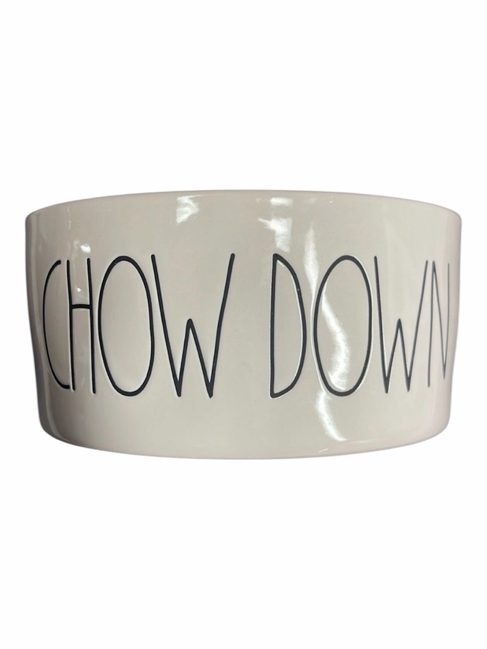 Rae Dunn Dog Bowl Chow Down Puppy Food Dish Pets